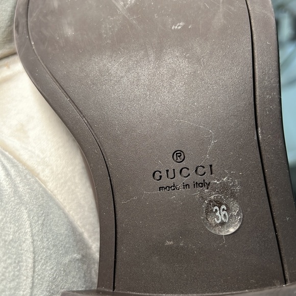 Guccissima Calfskin Miro Soft Knee High Riding Boots in Chocolate - Picture 11 of 12